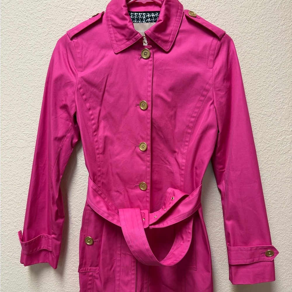 Banana Republic Fuchsia Trench Coat